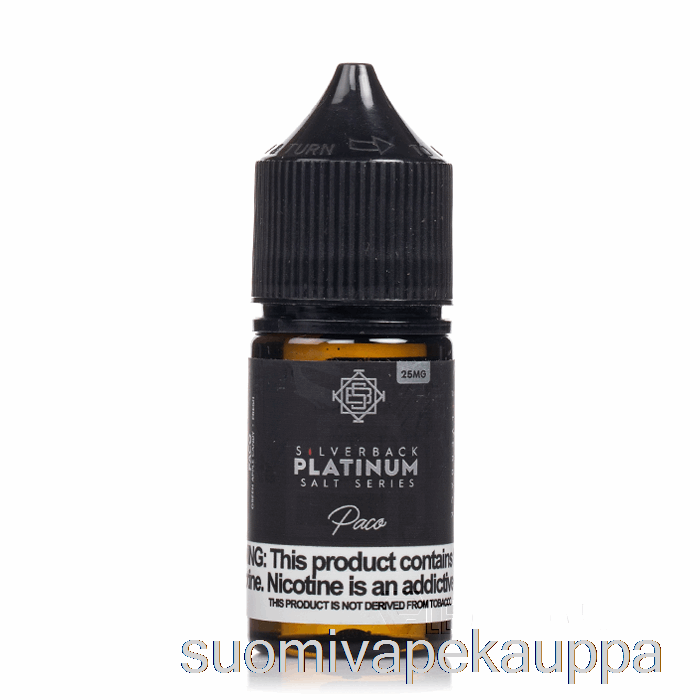 Vape Box Paco - Silverback Platina -sarjan Suolat - 30ml 25mg